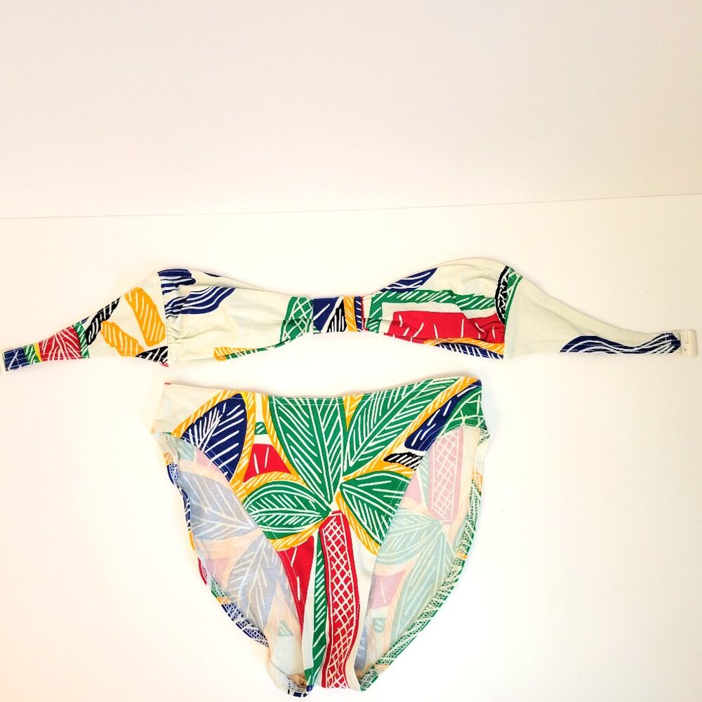 Vintage Anne Cole Two Piece Swimsuit with Bandeau Top - Picture 4 of 5
